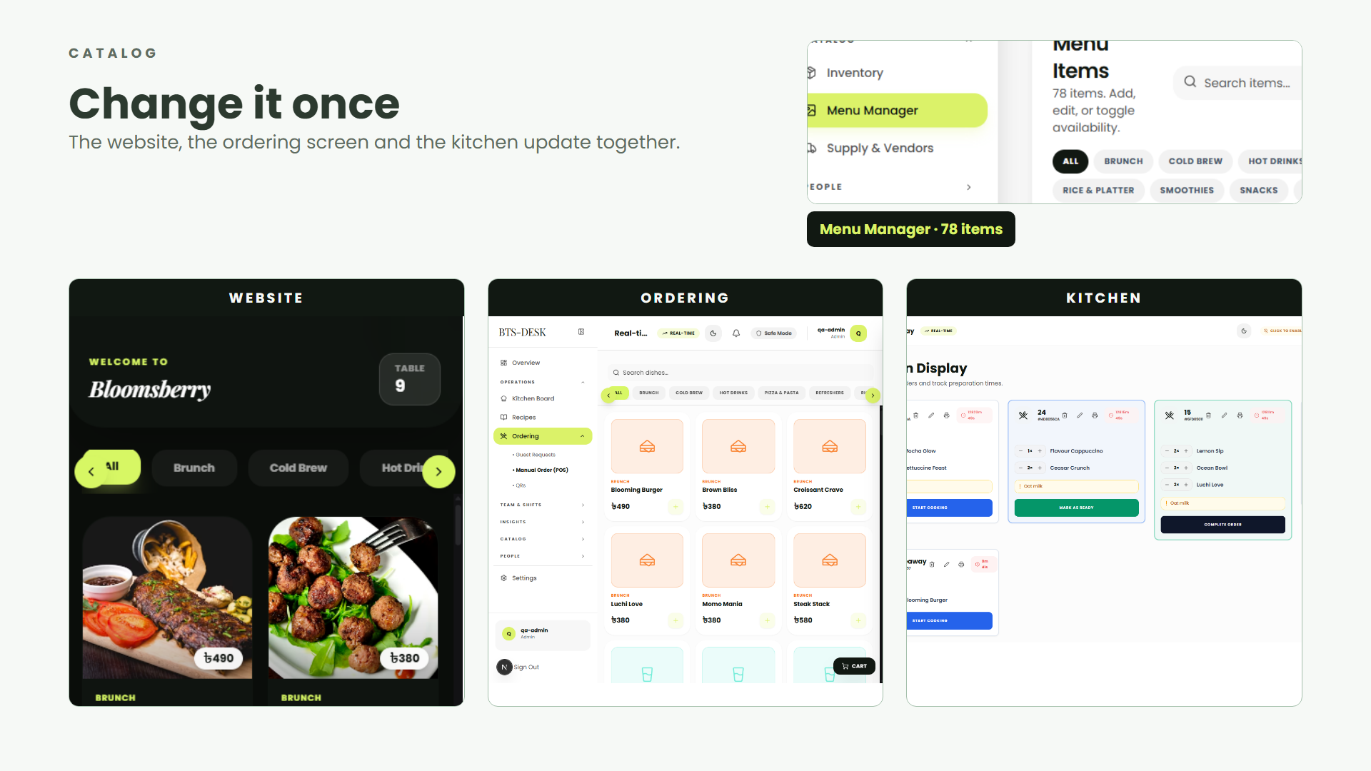 Menu Manager
